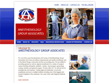 Tablet Screenshot of anesthesiologygroupassociates.com